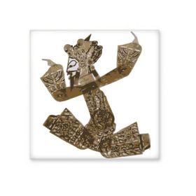 Dıythinker Geleneksel Gölge Oyunu Dekoratif Boyama Parlak 10x10 cm Seramik Karo