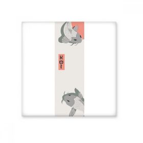 Dıythinker Geleneksel Japon Çin Kültürü Balık Seramik 10x10 cm Seramik Karo