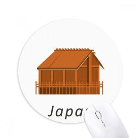Dıythinker Geleneksel Japon Edo Muhafazası Baskılı Yuvarlak Kaymaz Kauçuk Mouse Pad