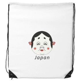 Dıythinker Geleneksel Japon Komik Kadın Maske İpli Sırt Çantası