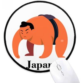 Dıythinker Geleneksel Japon Sumo Güreş Yuvarlak Kaymaz Mouse Pad