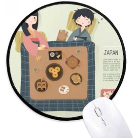 Dıythinker Geleneksel Japon Yerel Cruisine Yuvarlak Kaymaz Mouse Pad