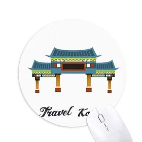 Dıythinker Geleneksel Kemer Kore Baskılı Yuvarlak Kaymaz Kauçuk Mouse Pad