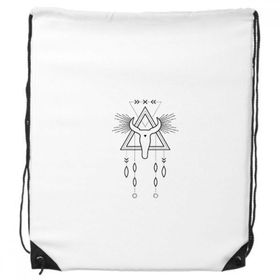 Dıythinker Geometri Alien Sembolü Totem Desenli Sırt Çantası