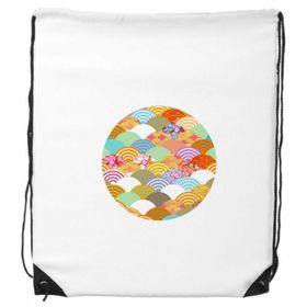 Dıythinker Geometry Squama Çiçek Desenli Japon Sırt Çantası