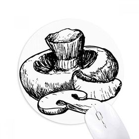 Dıythinker Gerçekçi Swamm Çizgi İllüstrasyon Desen Baskılı Yuvarlak Kaymaz Kauçuk Mouse Pad