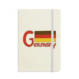 Dıythinker Germary Ulusal Bayrağı Kırmızı Desenli Kumaş Sert Kapak A5 Defter