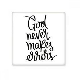 Dıythinker God Never Makes Errors Alıntı 10x10 cm Seramik Karo