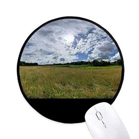 Dıythinker Gökyüzü Bulutlar Ormancılık Bilim Doğa Manzarası Yuvarlak Kaymaz Mouse Pad