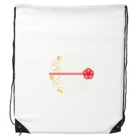 Dıythinker Golden Sakura Geometri Çiçek Desenli İpli Sırt Çantası