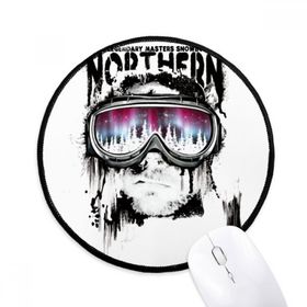 Dıythinker Graffiti Sokak Kuzey Kayak Gözlüğü Yuvarlak Kaymaz Mouse Pad