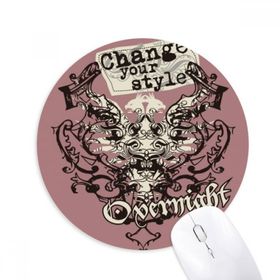 Dıythinker Graffiti Street Culture Change Your Style Baskılı Yuvarlak Kaymaz Kauçuk Mouse Pad