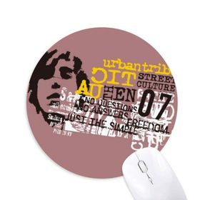 Dıythinker Graffiti Street Culture Urban Tribe Baskılı Yuvarlak Kaymaz Kauçuk Mouse Pad
