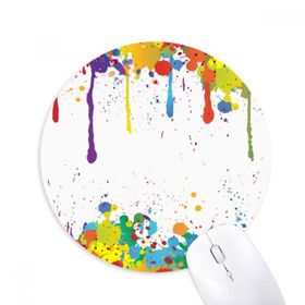 Dıythinker Graffiti Street Soyut Renkli Nokta Renkli Baskılı Yuvarlak Kaymaz Kauçuk Mouse Pad