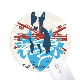 Dıythinker Grafiti Sokak Kırmızı Mavi Sanat İllüstrasyon Desen Baskılı Yuvarlak Kaymaz Kauçuk Mouse Pad