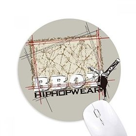 Dıythinker Grafiti Sokak Kültürü Erkek Hip Hop Baskılı Yuvarlak Kaymaz Kauçuk Mouse Pad