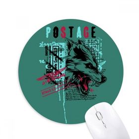 Dıythinker Grafiti Sokak Kurt Kan İllüstrasyon Desen Baskılı Yuvarlak Kaymaz Kauçuk Mouse Pad