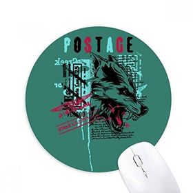 Dıythinker Grafiti Sokak Kurt Kan İllüstrasyon Desen Baskılı Yuvarlak Kaymaz Kauçuk Mouse Pad