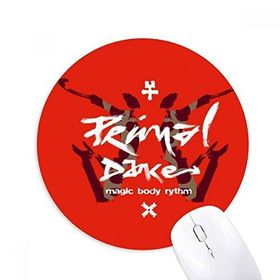 Dıythinker Grafiti Sokak Müzik Gövdesi Desenli Baskılı Yuvarlak Kaymaz Kauçuk Mouse Pad