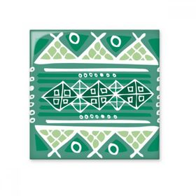 Dıythinker Green Hills Meksika Totems Antik Medeniyet Çizimi 10x10 cm Seramik Karo
