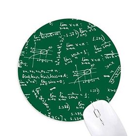 Dıythinker Green Limits Matematiksel Formüller Baskılı Yuvarlak Kaymaz Kauçuk Mouse Pad