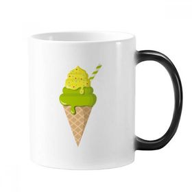 Dıythinker Green Matcha Dondurma Konileri Dondurma Renk Değiştiren Kupa