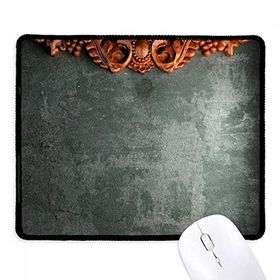Dıythinker Gri Çimento Maun Süsleme Desen Kaymaz Mouse Pad