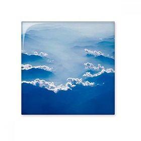 Dıythinker Gri Gökyüzü Sis Beyaz Bulutlar 20x20 cm Seramik Karo