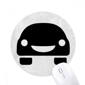 Dıythinker Gülümseyen FaceEnergy Araçlar Çevreyi Korur Baskılı Yuvarlak Kaymaz Kauçuk Mouse Pad
