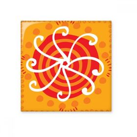 Dıythinker Güneş Işığı Deseni Meksika Totemleri Antik Medeniyet Çizimi 20x20 cm Seramik Karo