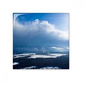 Dıythinker Güneş Işığı Mavi Gökyüzü Bulutları Seramik 10x10 cm Seramik Karo