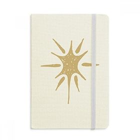 Dıythinker Güneş Işığı Soyut Bitkiler Sanat Desenli Kumaş Sert Kapak A5 Defter