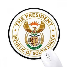 Dıythinker Güney Afrika Afrika Amblemi Yuvarlak Kaymaz Mouse Pad