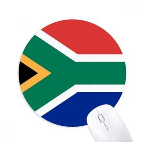 Dıythinker Güney Afrika Ulusal Bayrağı Afrika Ülke Baskılı Yuvarlak Kaymaz Kauçuk Mouse Pad