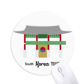 Dıythinker Güney Kore Simgeleri Buk Baskılı Yuvarlak Kaymaz Kauçuk Mouse Pad