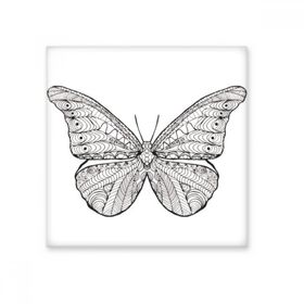 Dıythinker Güzel Kelebek Hayvan Portre Eskiz 15x15 cm Seramik Karo