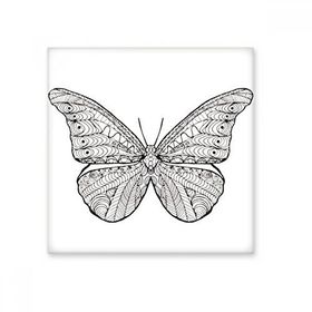 Dıythinker Güzel Kelebek Hayvan Portre Eskiz 20x20 cm Seramik Karo
