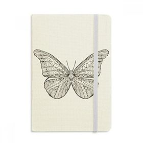 Dıythinker Güzel Kelebek Hayvan Portre Eskiz Defter Kumaş Sert Kapak A5 Defter