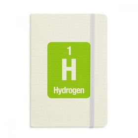 Dıythinker H Hidrojen Kimyasal Element Bilim Defteri Kumaş Sert Kapak A5 Defter