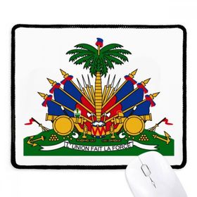 Dıythinker Haiti Kuzey Amerika Ulusal Amblem Kaymaz Siyah Başlıklı Kenarlar