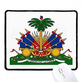 Dıythinker Haiti Kuzey Amerika Ulusal Amblem Kaymaz Siyah Başlıklı Kenarlar
