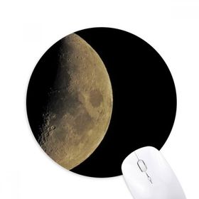 Dıythinker Half Planet Dark Night Sky Baskılı Yuvarlak Kaymaz Kauçuk Mouse Pad