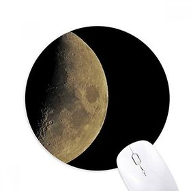 Dıythinker Half Planet Dark Night Sky Baskılı Yuvarlak Kaymaz Kauçuk Mouse Pad