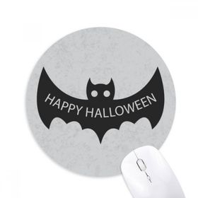 Dıythinker Hallowmas Siyah Yarasalar Mutlu Cadılar Bayramı Baskılı Yuvarlak Kaymaz Kauçuk Mouse Pad