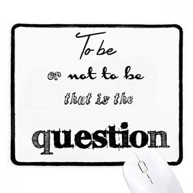 Dıythinker Hamlet to Be Or Not to Be Shakespeare Kaymaz Siyah Başlıklı Kenarlar