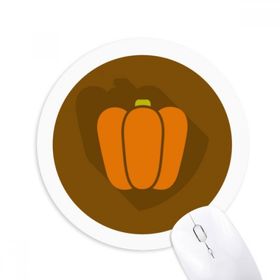 Dıythinker Happy Şükran Günü Simpol Desenli Baskılı Yuvarlak Kaymaz Kauçuk Mouse Pad