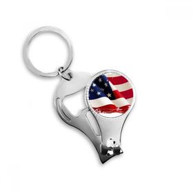 Dıythinker Hava Fırçalama Yıldızlar ve Çizgiler Amerika Bayrağı Ülke Anahtarlık