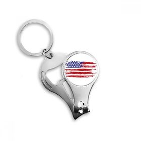 Dıythinker Hava Fırçalama Yıldızlar ve Çizgiler Amerika Bayrağı Ülke Anahtarlık