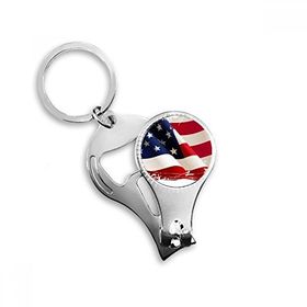 Dıythinker Hava Fırçalama Yıldızlar ve Çizgiler Amerika Bayrağı Ülke Anahtarlık