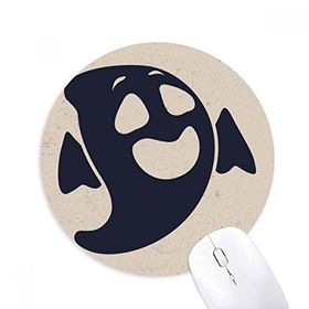 Dıythinker Hayalet Full Laugh Of Hallowmas Baskılı Yuvarlak Kaymaz Kauçuk Mouse Pad